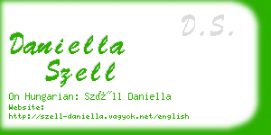 daniella szell business card